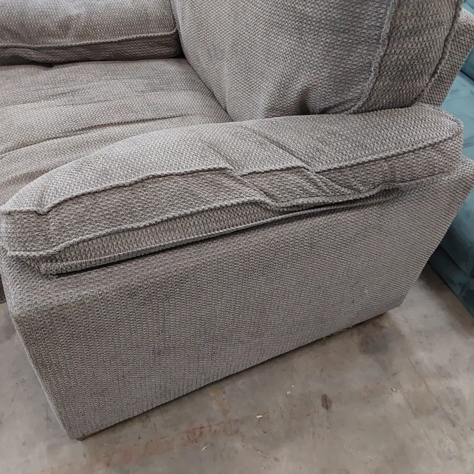 DESIGNER AYLESBURY EASY CHAIR GREY FABRIC 