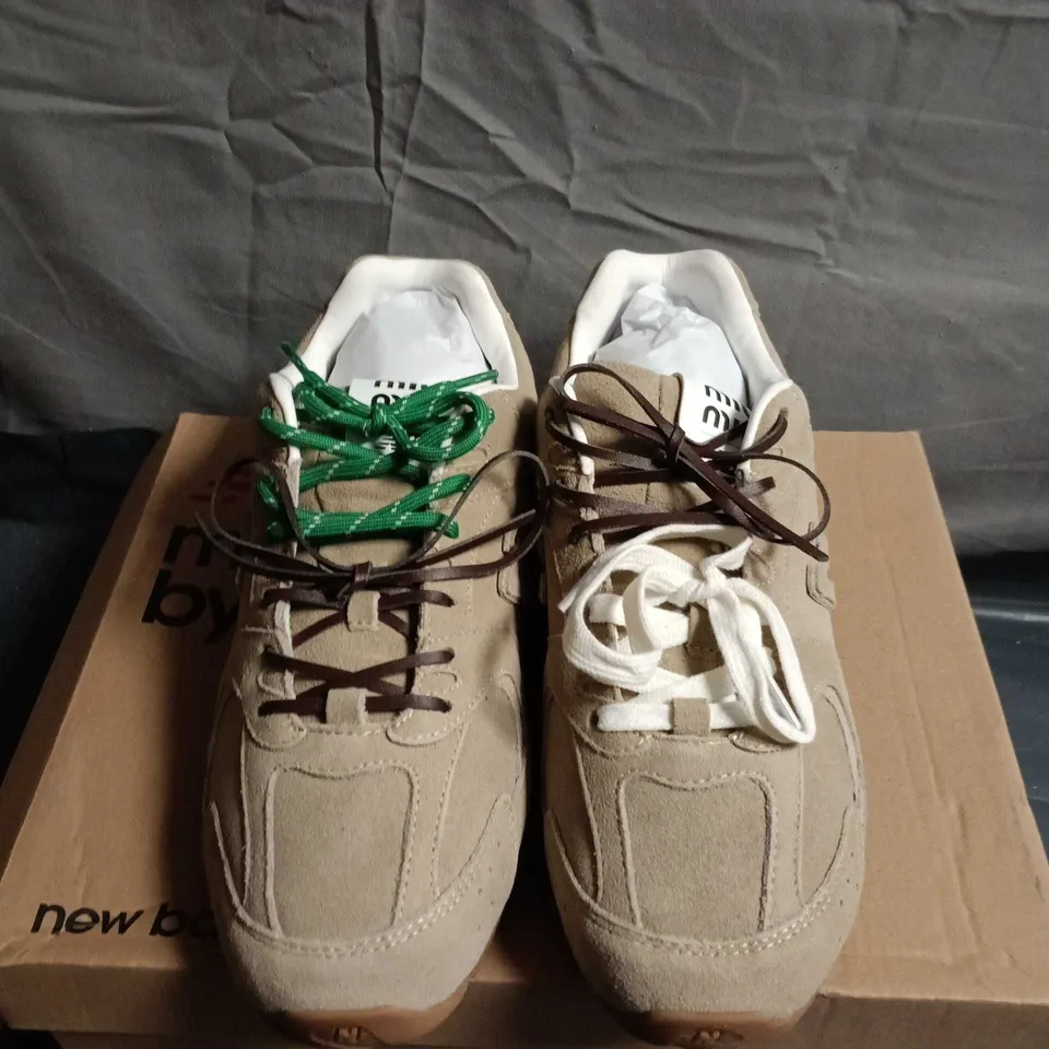 BOXED PAIR OF NEW BALANCE MIU MIU TRAINERS - SIZE 45