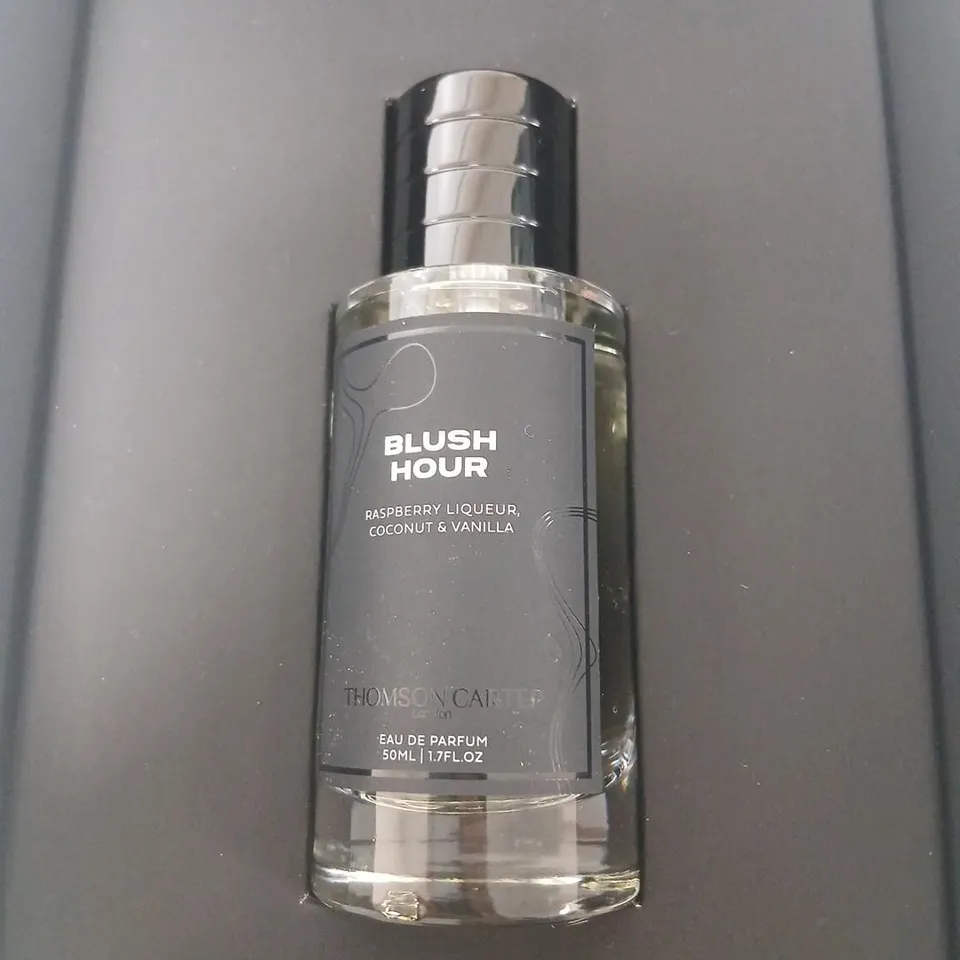 THOMSON CARTER BLUSH HOUR FRAGRANCE – RASPBERRY LIQUEUR, COCONUT & VANILLA 50ML