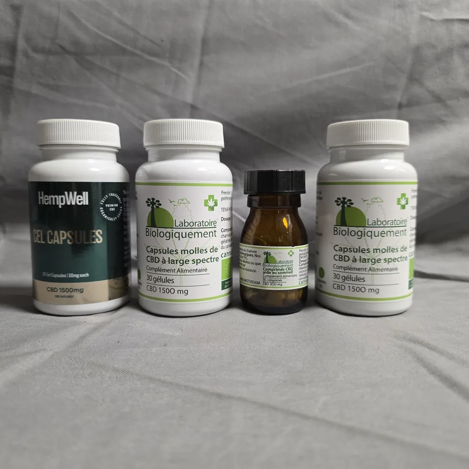 APPROXIMATELY 20 ASSORTED ITEMS TO INCLUDE CBD GEL CAPSULES, ETC