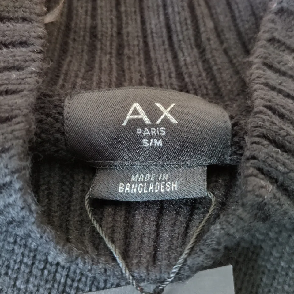 AX PARIS BLACK KNIT TURTLENECK JUMPER – WOMEN'S S/M