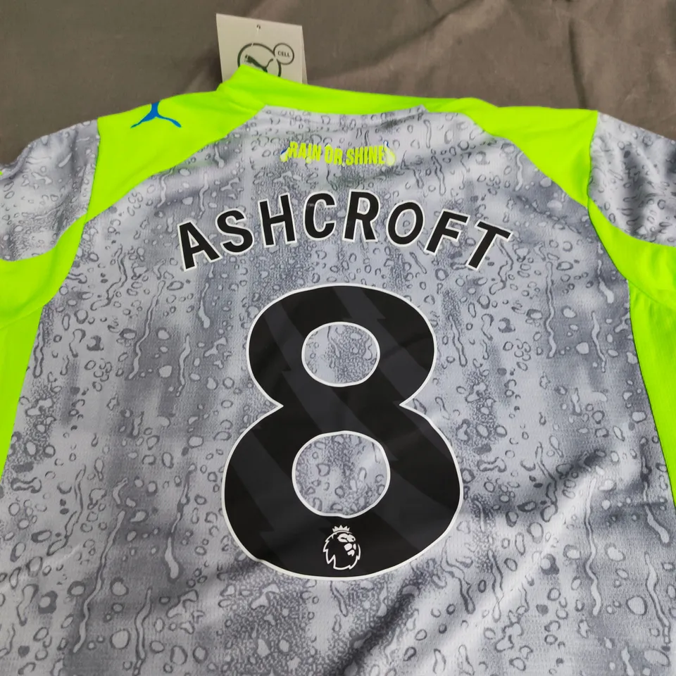 MANCHESTER CITY FC AWAY JERSEY – ASHCROFT 8 - SIZE 26- KIDS