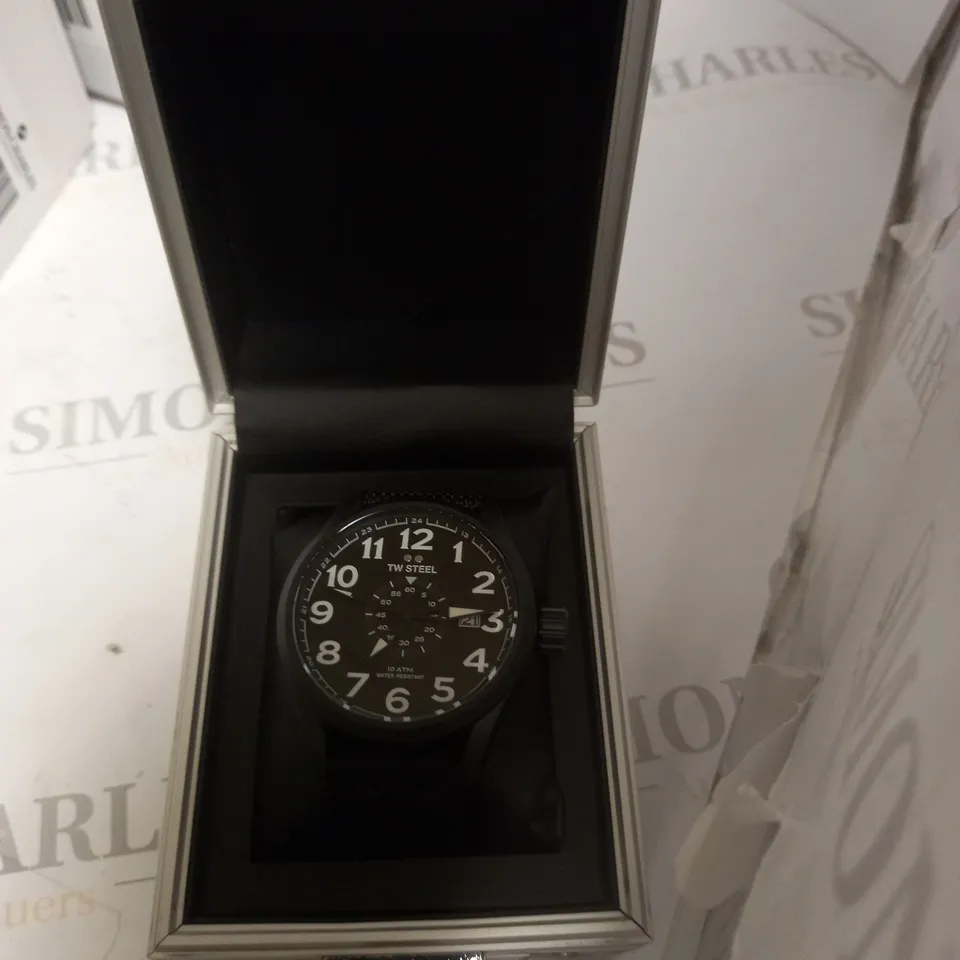BLACK WATER RESISTANT TW STEEL WATCH