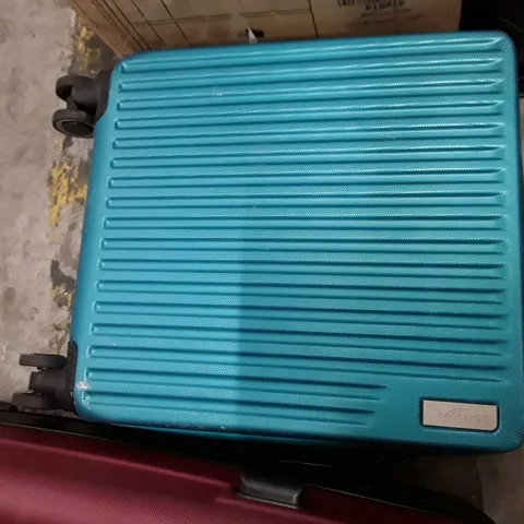 UNBOXED KEPLIN LUGG SMALL SIZE TRAVEL LUGGAGE WITH WHEELS SECURE LOCK SYSTEM GREEN COLOUR 