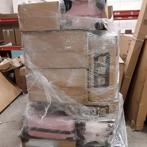 PALLET OF ASSORTED HOUSEHOLD GOODS AND PRODUCTS TO INCLUDES:APPROXIMATELY 17 SUITCASES