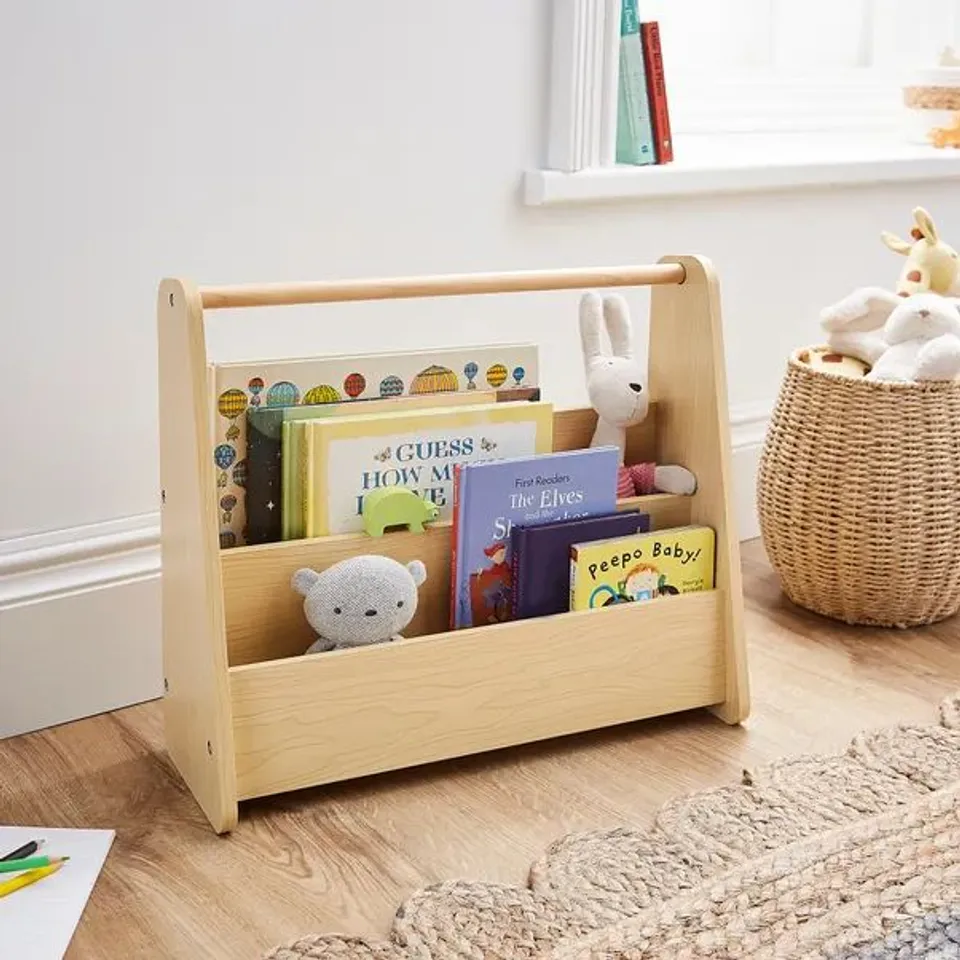 BOXED KIDS RORY MINI BOOKCASE - NATURAL (1 BOX)