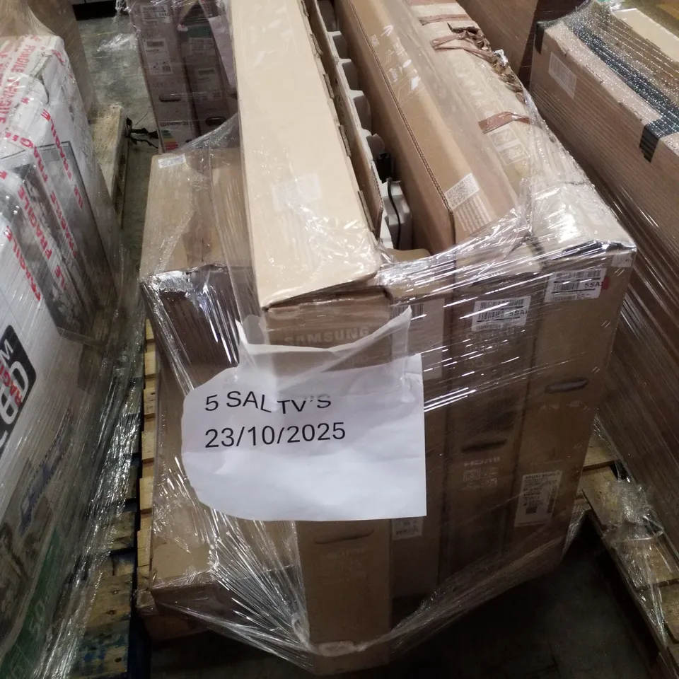 PALLET OF 4 ASSORTED DAMAGED TVS INCLUDING