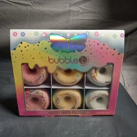 BUBBLE T DONUT BATH FIZZERS – 6 × 60G