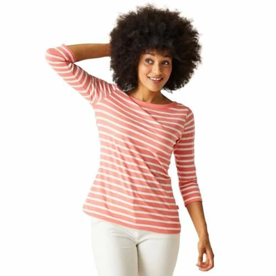 REGATTA WOMEN'S BAYLETTA TEE T-SHIRT SHELL PINK SIZE 12