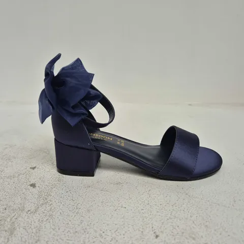 MONSOON BOW 2 PART HEEL IN NAVY - UK 12
