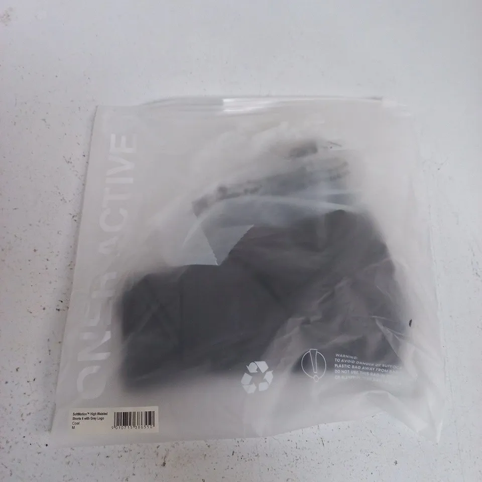 BAGGED ONER ACTIVE SOFTMOTION HIGH WAISTED 6 WITH GREY LOGO IN COAL - MEDIUM
