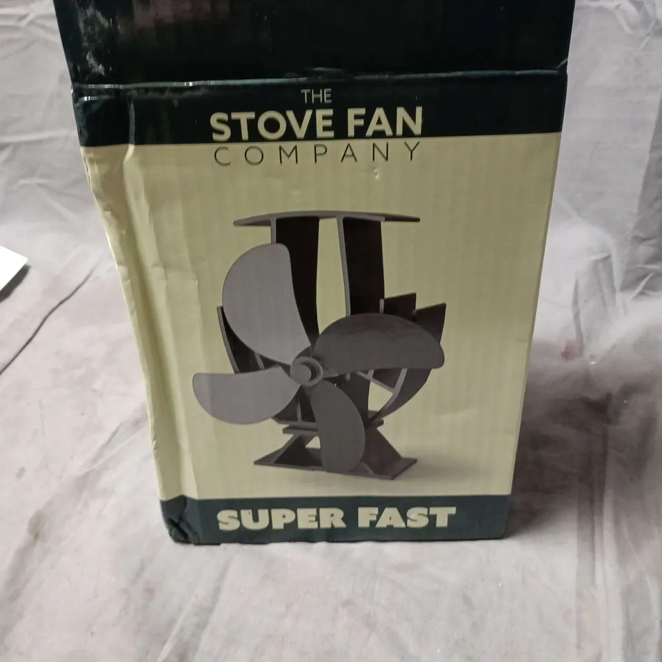 STOVE FAN BY THE STOVE FAN COMPANY – METAL HEAT-POWERED FOUR-BLADE TURBINE
