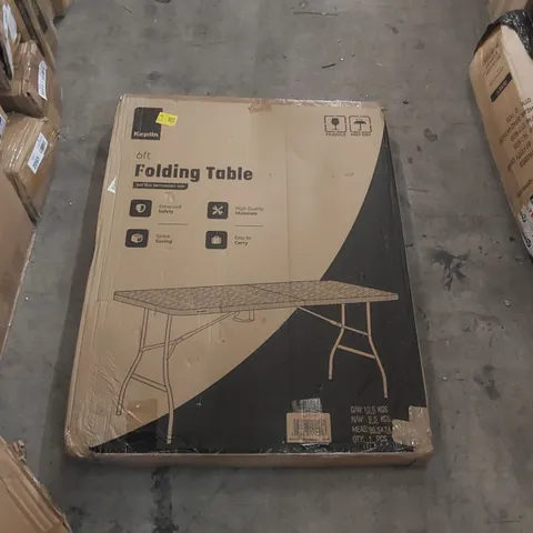 BOXED KEPLIN 6FT FOLDING TABLE