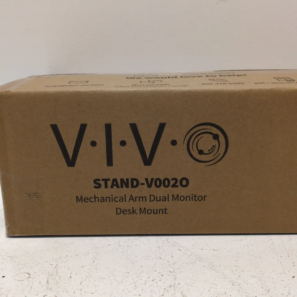 VIV STAND-V0020 MECHANICAL ARM DUAL MONITOR DESK MOUNT