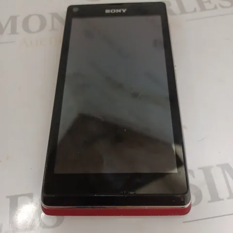 SONY XPERIA PHONE IN RED