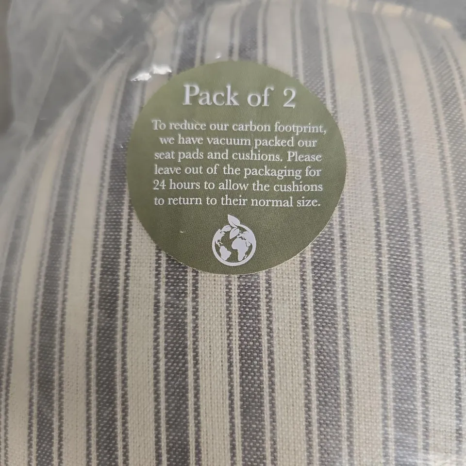 DIBOR GREY OUTDOOR SEAT PADS – PACK OF 2