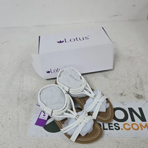 LOTUS DOMENICA ULP300 WHITE SANDALS – UK 6 (WOMEN'S)