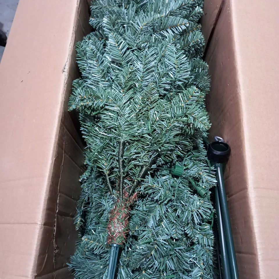 7FT PRE-LIT OZARK BLUE SPRUCE SLIM CHRISTMAS TREE - COLLECTION ONLY  RRP £169.99