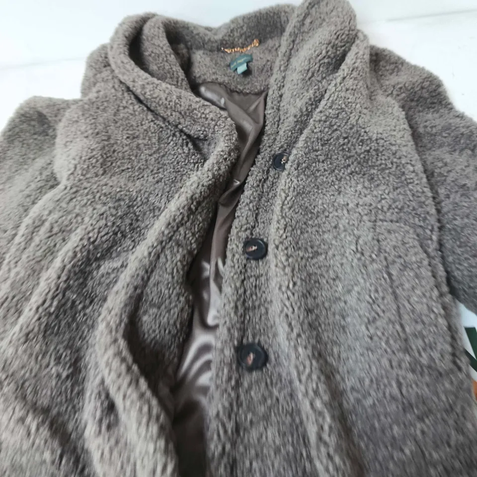 RUTH LANGFORD TEDDY COAT – GREY, UK 12 (US 8 / DE 38 / IT 44/46)