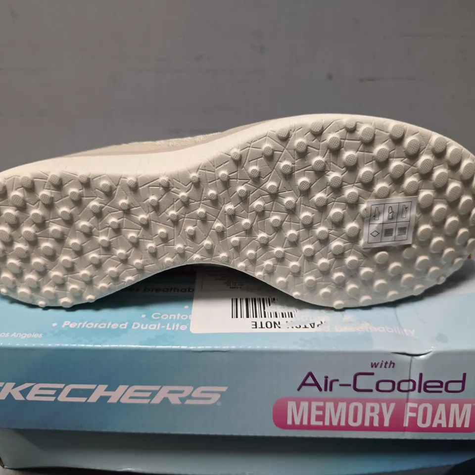 BOXED SKECHERS MEMORY FOAM SLIP ON SHOES - UK 6 