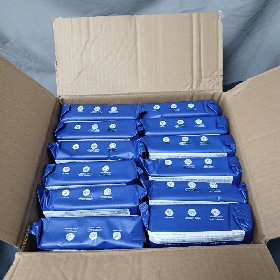 BOX OF 24 PACKS OF MELLUXE FLUSHABLE TOILET TISSUES 