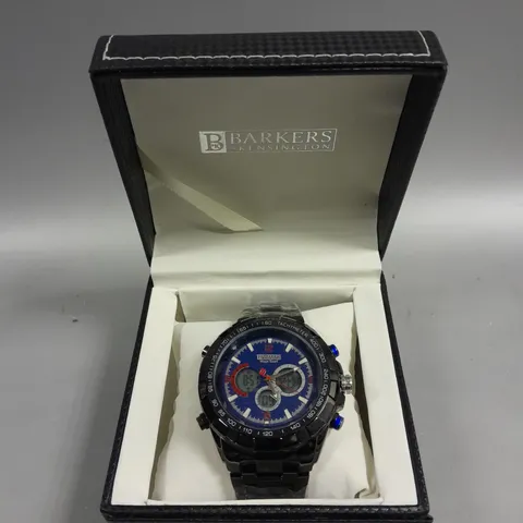 BARKERS OF KENSINGTON MEGA SPORT BLUE DIAL WATCH