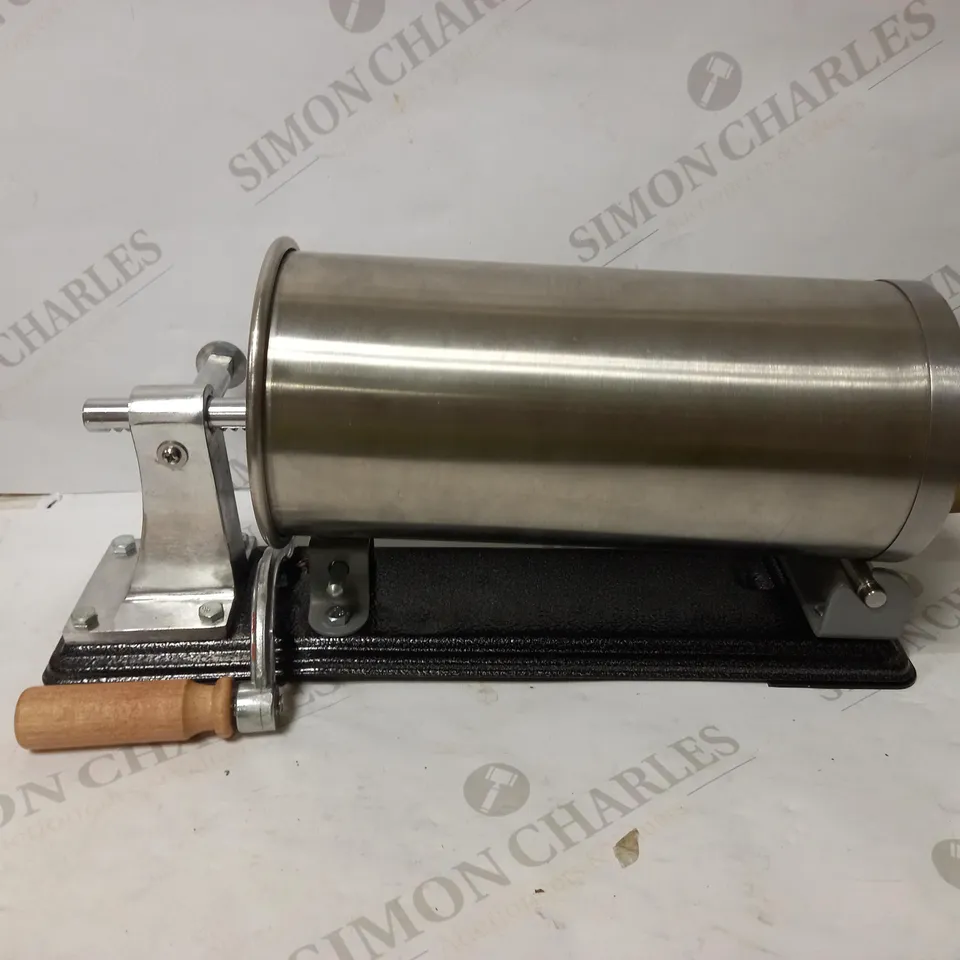BROWIN HORIZONTAL STUFFER MACHINE SAUSAGE FILLER - 3KG - STELL MANUAL - STAINLESS STEEL