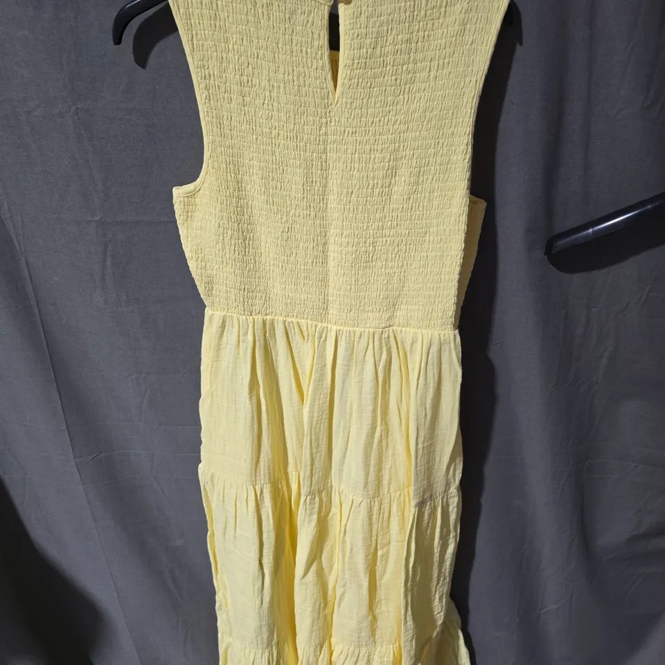 NOBODY'S CHILD YELLOW DRESS – SLEEVELESS, UK 10 (EU 38, US 6)