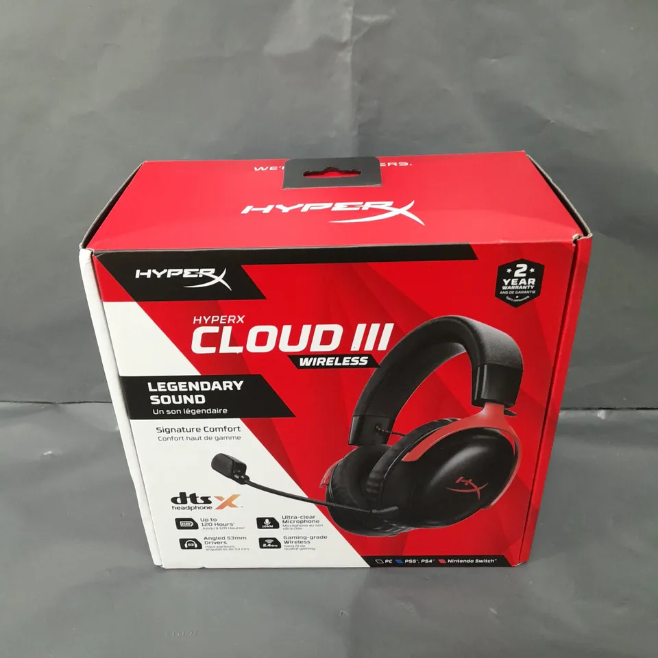 BOXED SEALED HYPER X CLOUD III HEADSET 