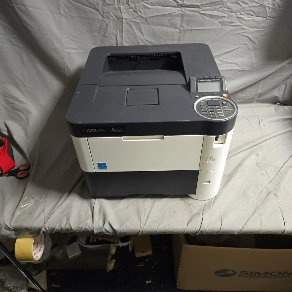 KYOCERA ECOSYS FS-2100DN MONOCHROME LASER PRINTER. NO POWER PACK INCLUDED