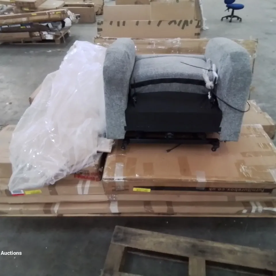 PALLET OF ASSORTED INCOMPLETE FURNITURE & FURNITURE PARTS