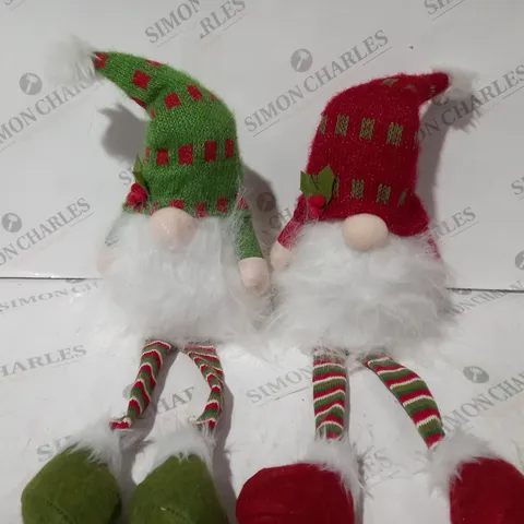 BOXED FESTIVE PRE-LIT DANGLY LEG GONKS