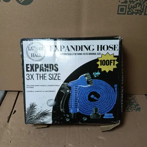 LATHAM AND HALL EXPANDING HOSE 100FT BOXED GARDEN