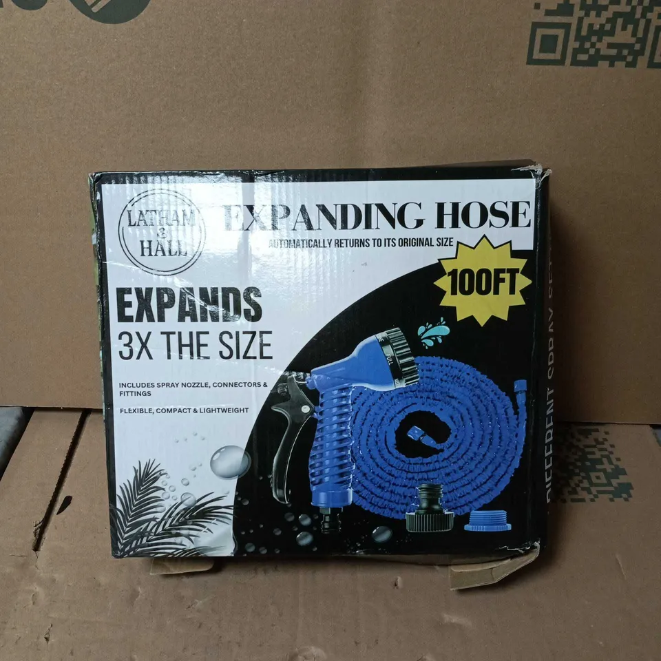 LATHAM AND HALL EXPANDING HOSE 100FT BOXED GARDEN
