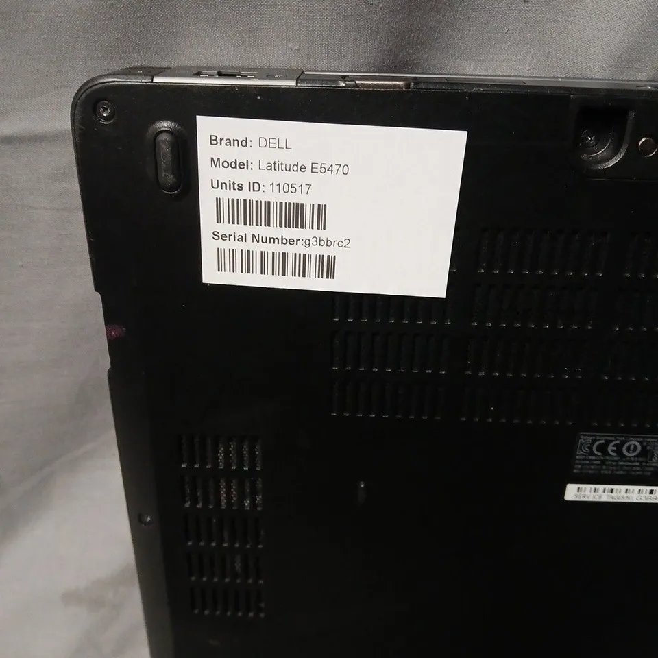 DELL LATITUDE E5470 LAPTOP – BLACK, 14IN DISPLAY (UNIT 110517)