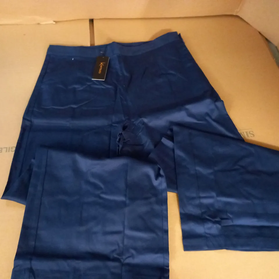 KINTSUGI NAVY TROUSERS WITH SIDE ZIP - 20
