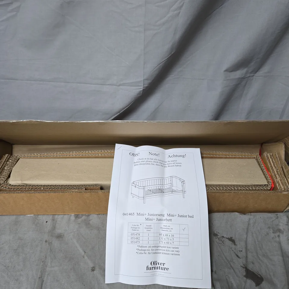 OLIVER FURNITURE WOOD COLLECTION MINI+ 4 LEGS FOR JUNIOR BED IN OAK