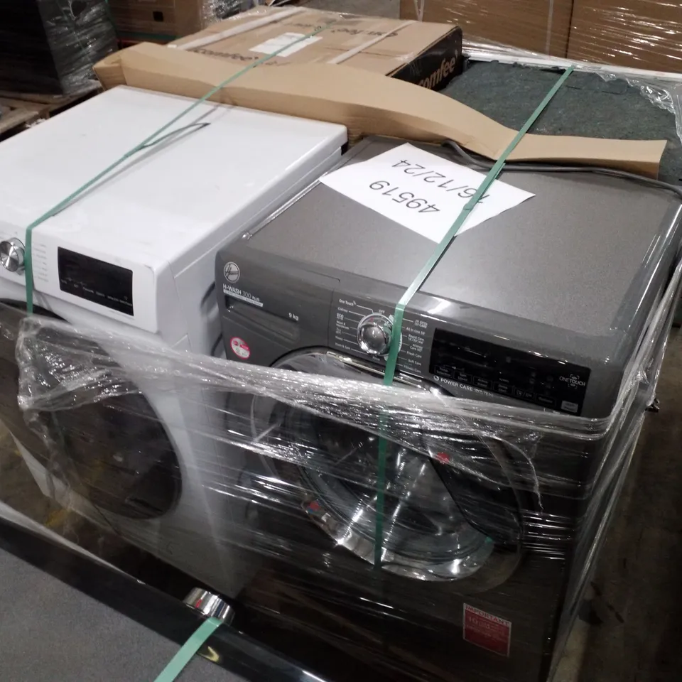 PALLET OF APPROXIMATELY 4 UNPROCESSED RAW RETURN WHITE GOODS TO INCLUDE