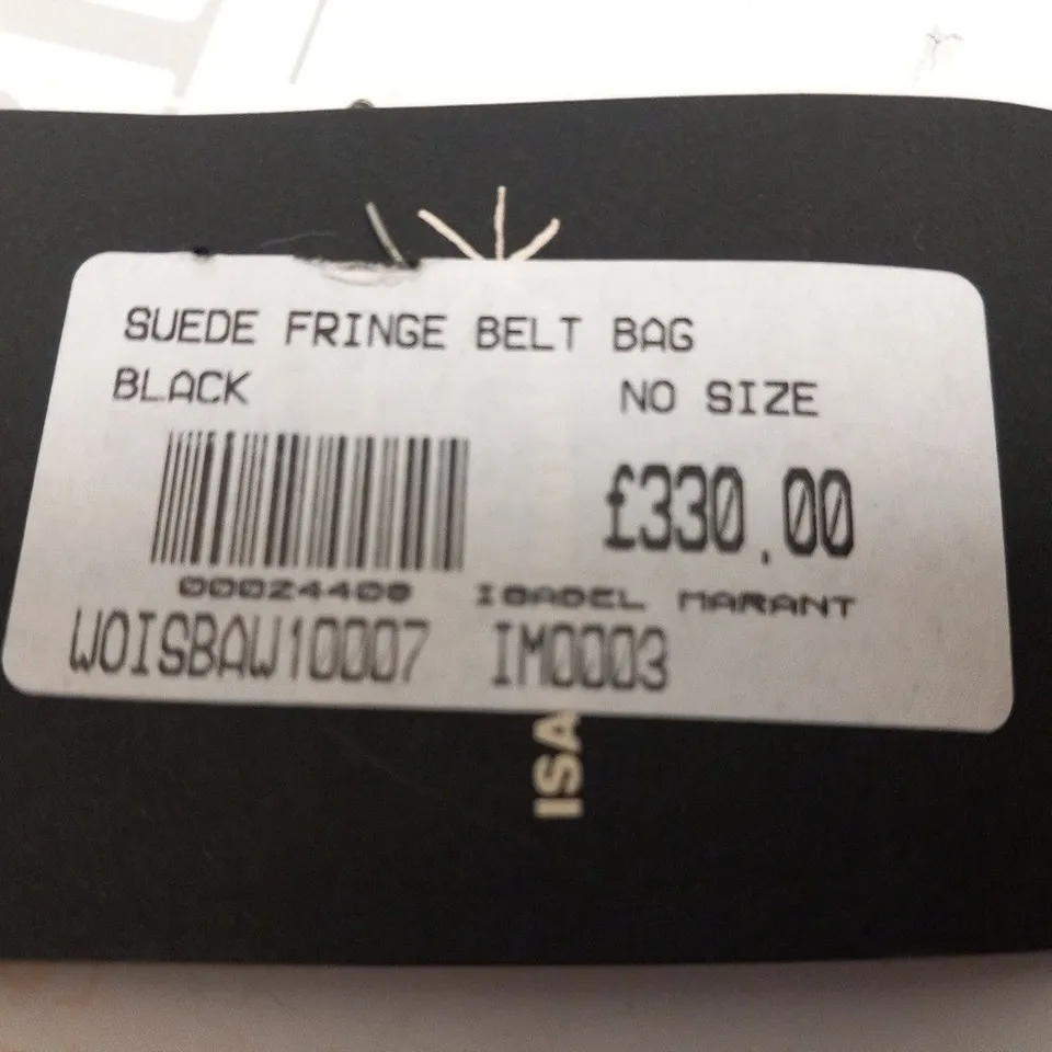 ISABEL MARANT SUEDE FRINGE BELT BAG