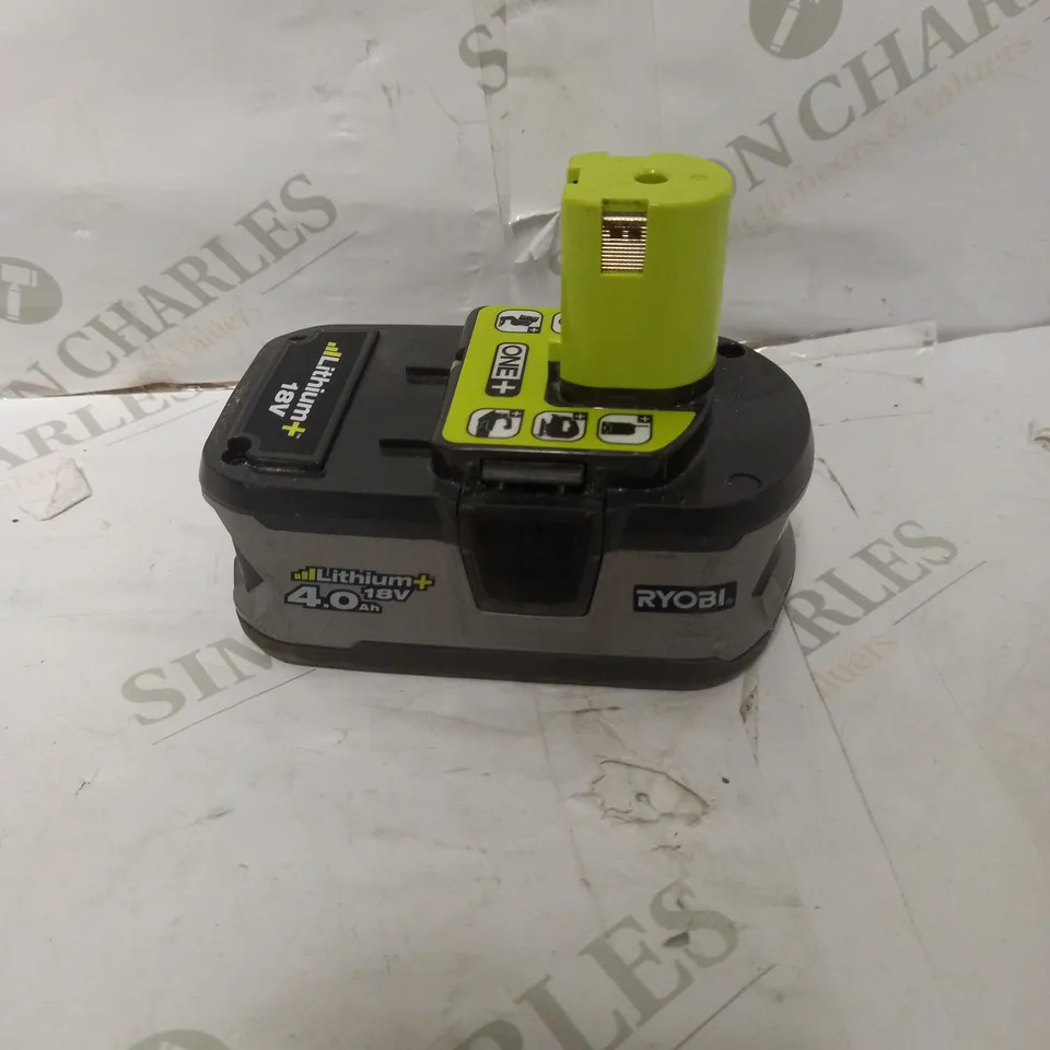 RYOBI RB18L40 18V ONE+ LITHIUM+ 4.0AH BATTERY