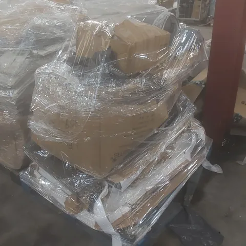 PALLET OF ASSORTED HOUSEHOLD GOODS AND INCOMPLETE FURNITURE PARTS 