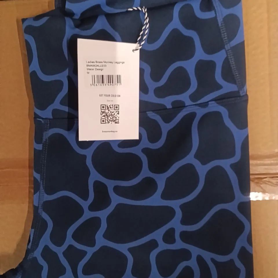 BOX OF BRASS MONKEY LEGGINGS - WATER DESIGN SIZE MEDIUM APPROXIMATELY 35