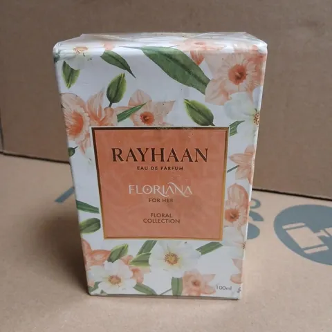 BOXED AND SEALED RAYHAAN EAU DE PARFUM FLORIANA FOR HER 100ML