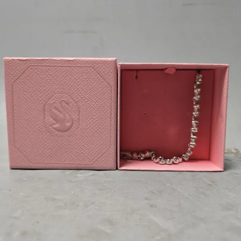 BOXED SWAROVSKI TENNIS CLEAR CRYSTAL BRACELET 