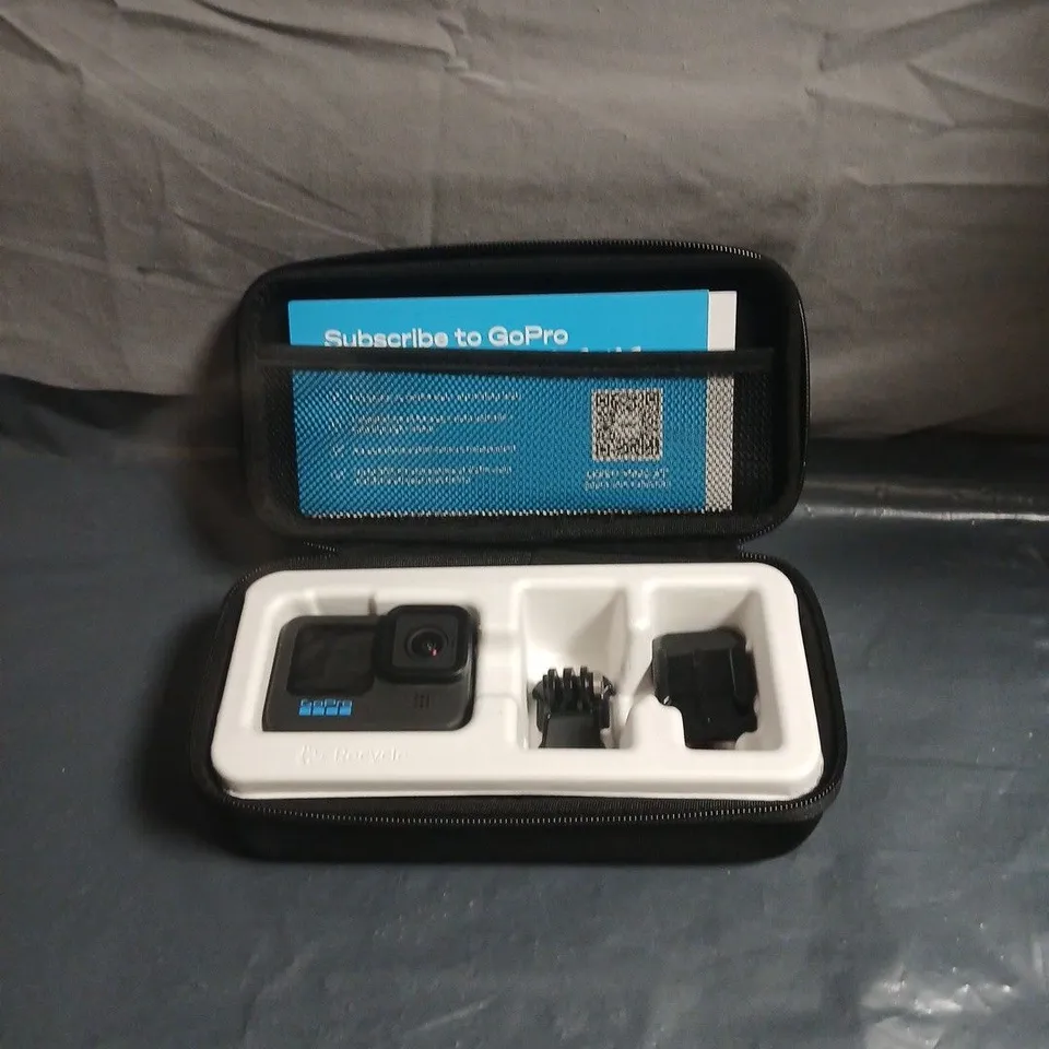 GOPRO HERO10 BLACK ACTION CAMERA – WITH CASE & MOUNTS