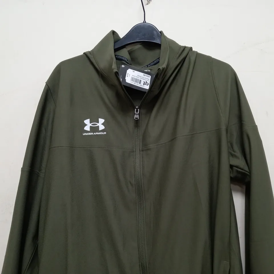 UNDER ARMOUR CHALLENGER TRACKSUIT IN MARINE GREEN - XL