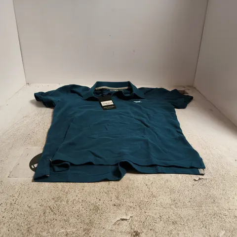 GUNN POLO SHIRT β TEAL/BLUE, SIZE SM