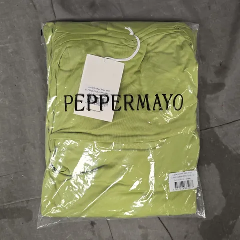 PEPPERMAYO LIANA RUCHED MAXI SKIRT IN GREEN SIZE AU14/US10