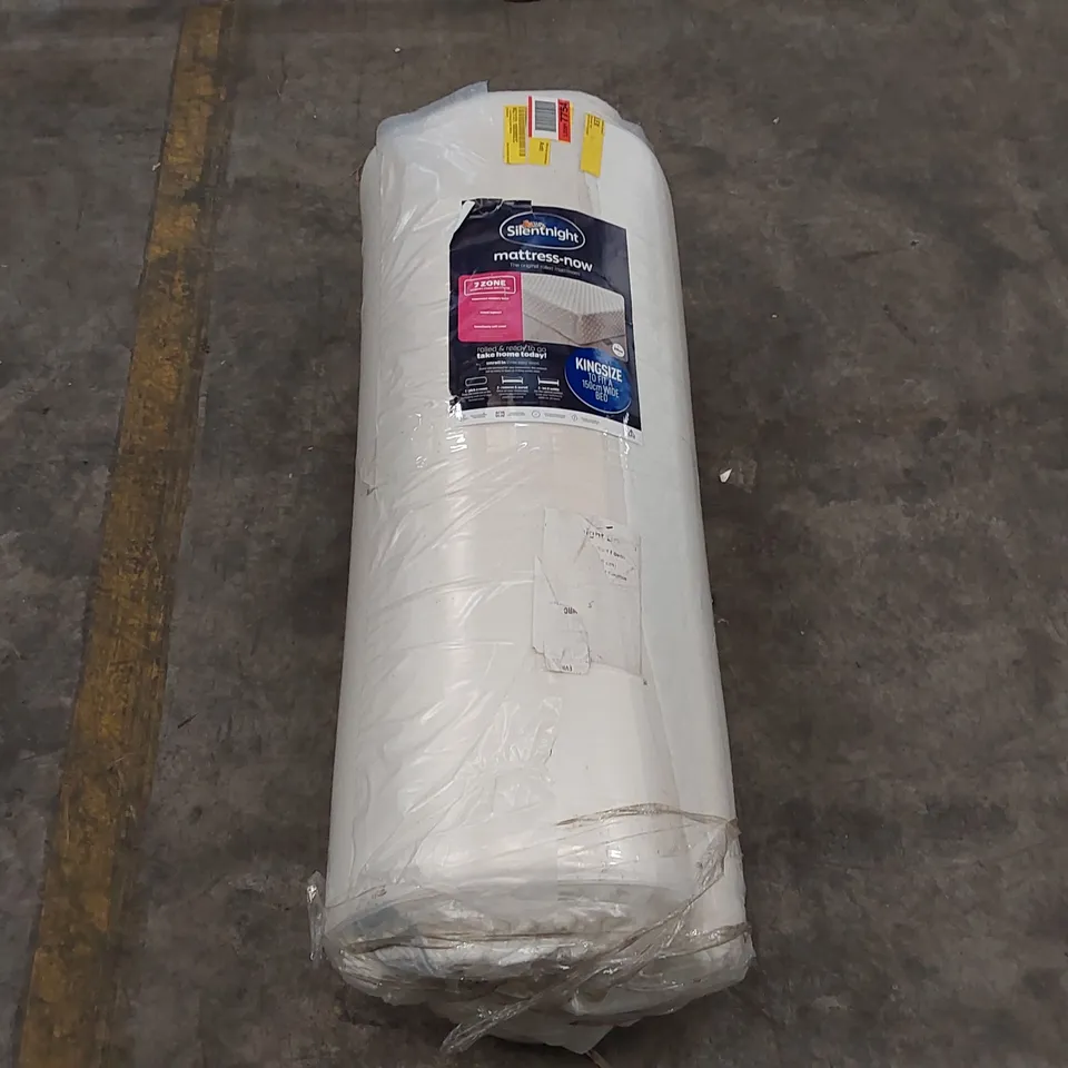 QUALITY BAGGED AND ROLLED SILENTNIGHT 7-ZONE 5FT KIMG SIZE MEMORY FOAM MATTRESS 