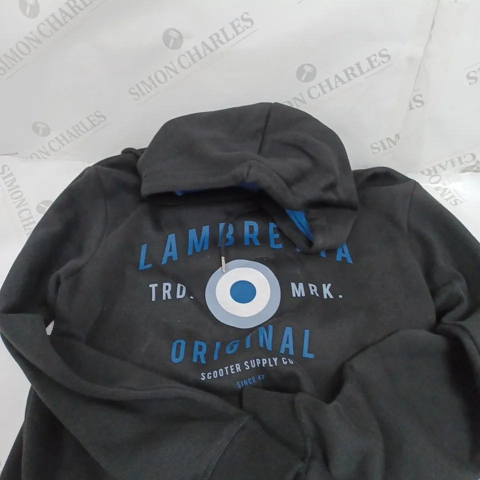LAMBRETTA ORIGINAL HOODED SWEATSHIRT - M